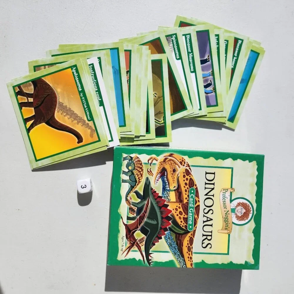 Professor Noggin's Dinosaurs Card Game Fun and Educational Family Trivia Game